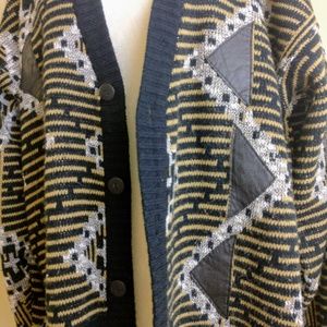 Oakton | Oversized Geometric Cardigan